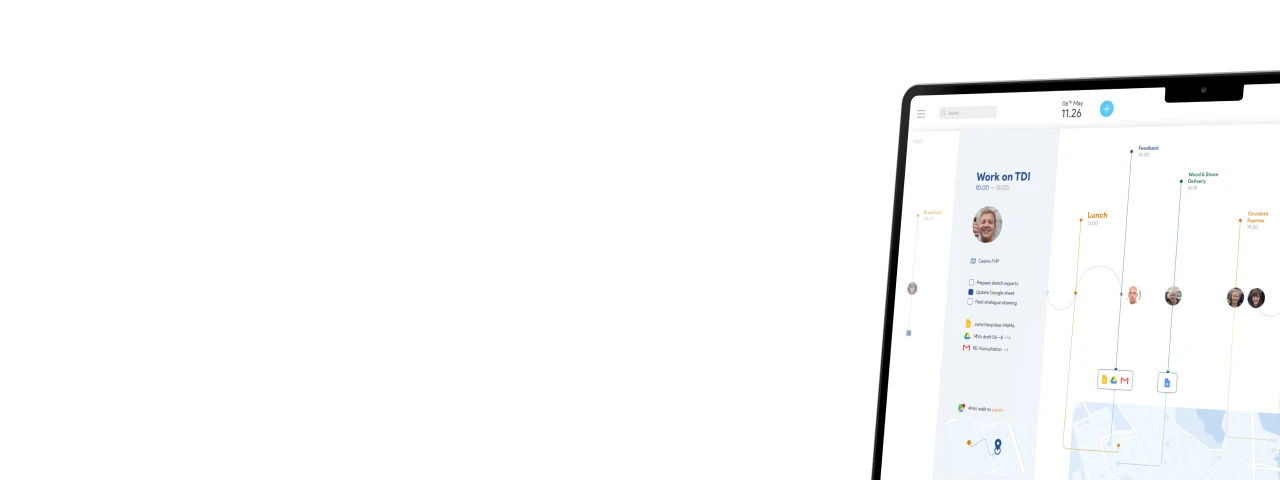 Google Streams table-less calendar project