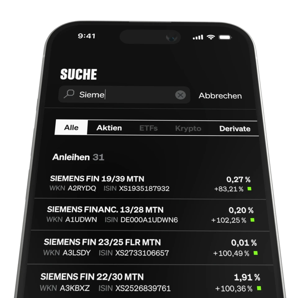 Screenshot of SMARTBROKER+ feature