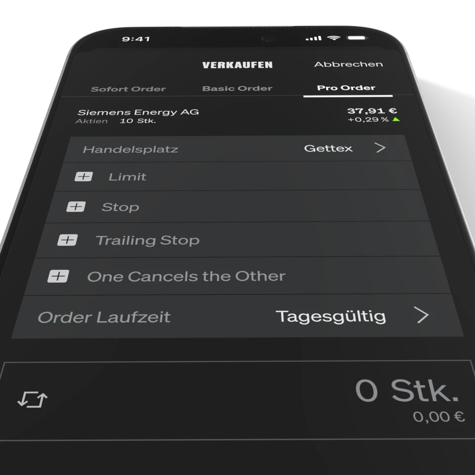 Screenshot of SMARTBROKER+ feature